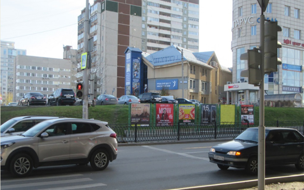 Афишный стенд ул. Московская — ул. Фурманова, стороны А1-А5