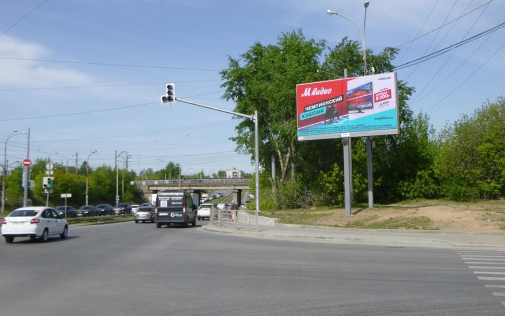 Цифровой билборд ул. Автомагистральная — ул. Бебеля, сторона А
