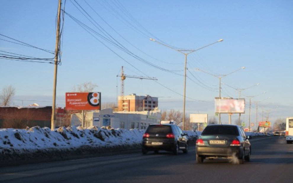 Билборд Черноисточинское шоссе — ул. Коммуны, 99 (около остановки, от ГГМ), сторона B